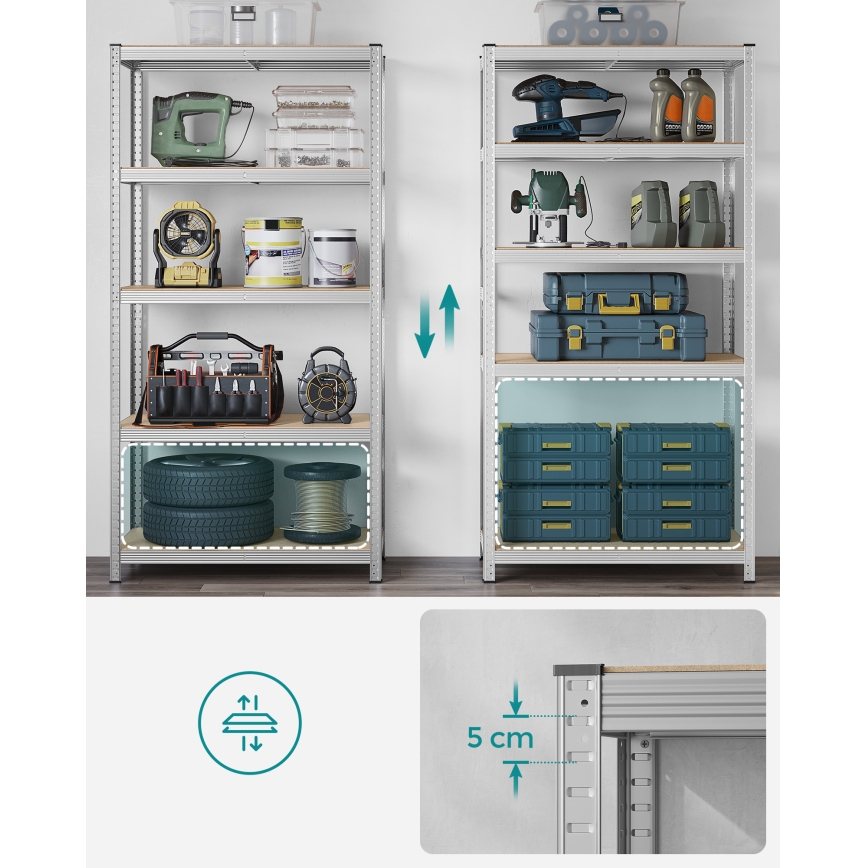 Estantería ORDIFY plateada