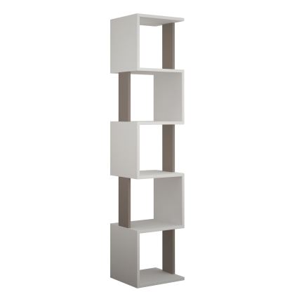 Estantería PIRI 161x35 cm blanco/gris