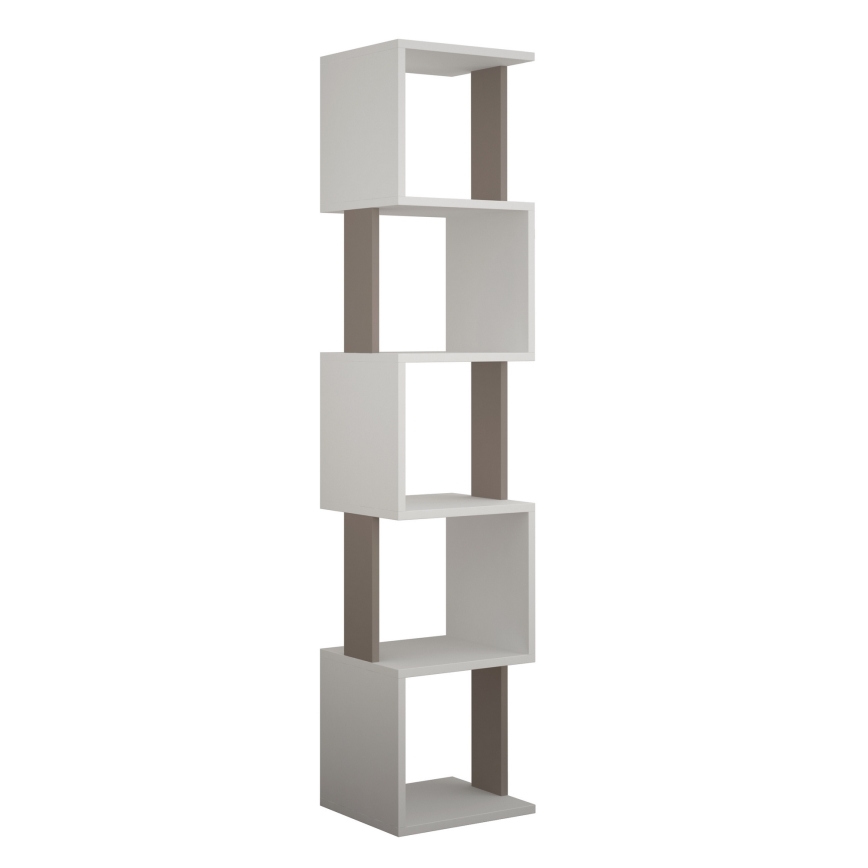 Estantería PIRI 161x35 cm blanco/gris