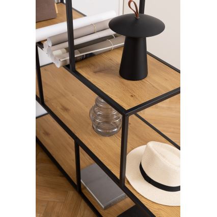 Estantería SARON roble/negra