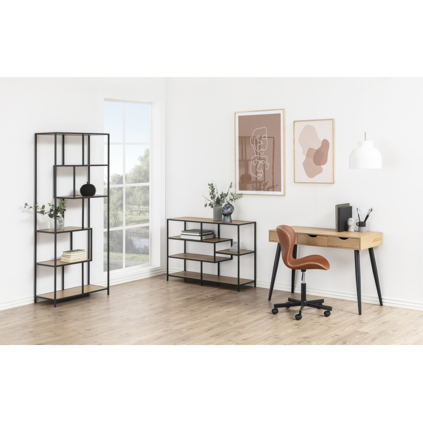 Estantería SARON roble/negro