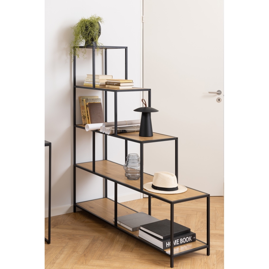 Estantería SARON roble/negro