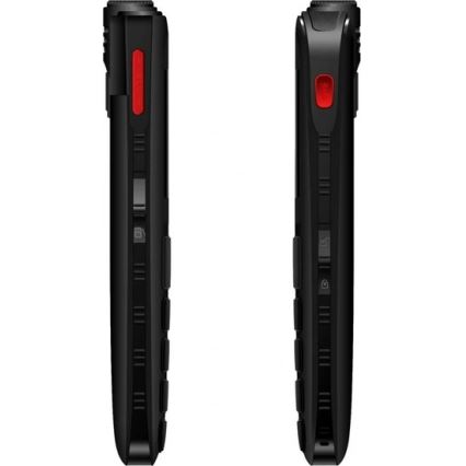 Evolveo - EasyPhone FL, teléfono móvil para personas mayores, negro