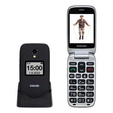 Evolveo - EasyPhone FS, teléfono móvil con tapa 2.8