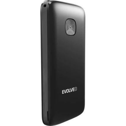 Evolveo - EasyPhone ID, teléfono móvil para personas mayores negro