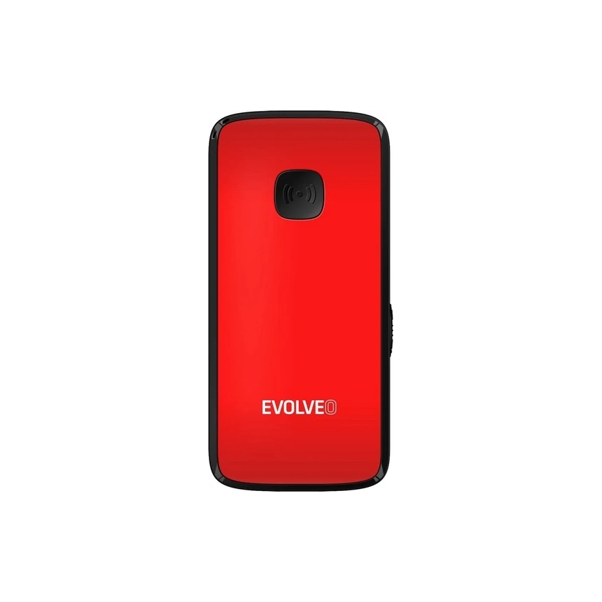 Evolveo - EasyPhone ID, teléfono móvil para personas mayores, rojo