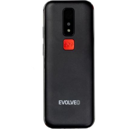 Evolveo - EasyPhone LT, teléfono móvil 4G para personas mayores, negro