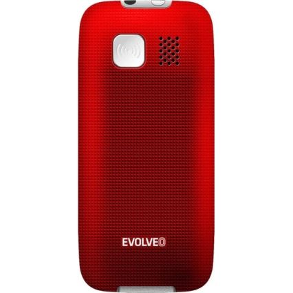 Evolveo - EasyPhone, teléfono móvil para personas mayores, rojo
