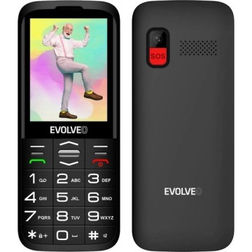 Evolveo - EasyPhone XO, teléfono móvil para personas mayores, negro
