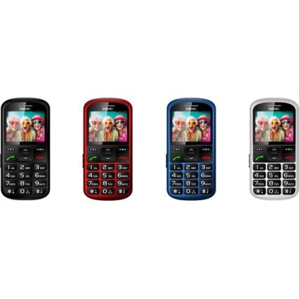 Evolveo - EasyPhone XS, teléfono móvil para personas mayores, negro