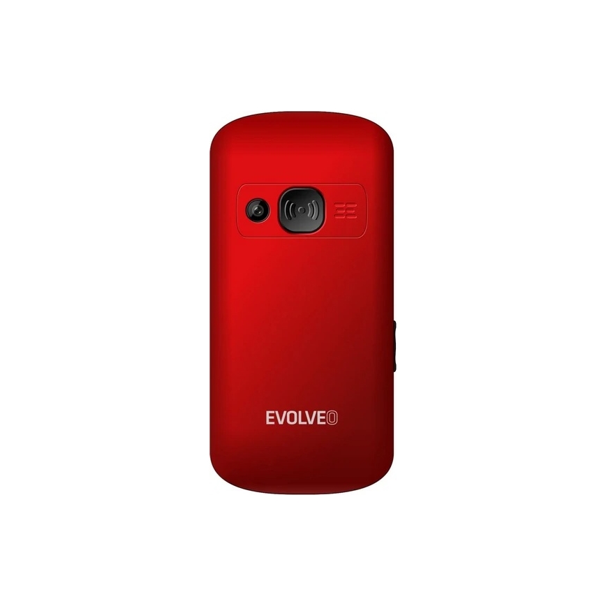 Evolveo - EasyPhone XS, teléfono móvil para personas mayores, rojo