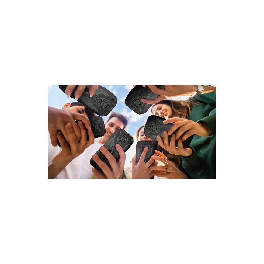 Evolveo - MaxPhone A1, teléfono con teclado físico Dual SIM, negro