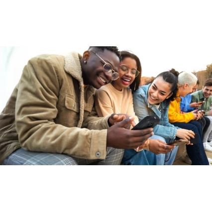 Evolveo - MaxPhone A1, teléfono con teclado físico Dual SIM, negro