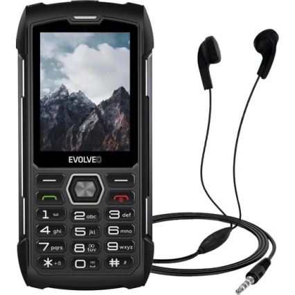 Evolveo - StrongPhone H1, teléfono Dual SIM resistente al agua, negro/gris