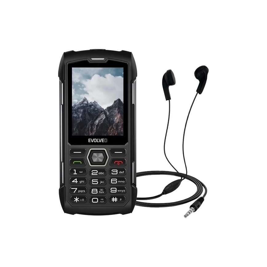 Evolveo - StrongPhone H1, teléfono Dual SIM resistente al agua, negro/gris