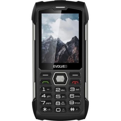 Evolveo - StrongPhone H1, teléfono Dual SIM resistente al agua, negro/plata