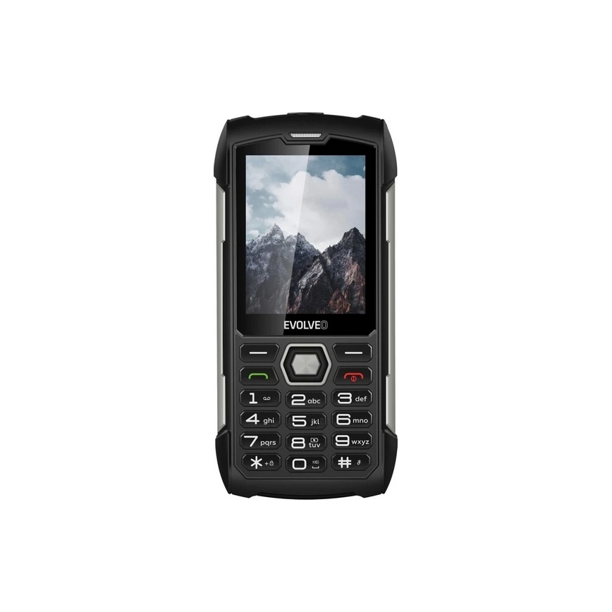 Evolveo - StrongPhone H1, teléfono Dual SIM resistente al agua, negro/plata