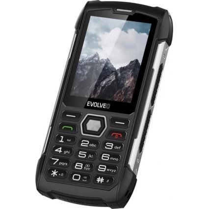 Evolveo - StrongPhone H1, teléfono Dual SIM resistente al agua, negro/plata