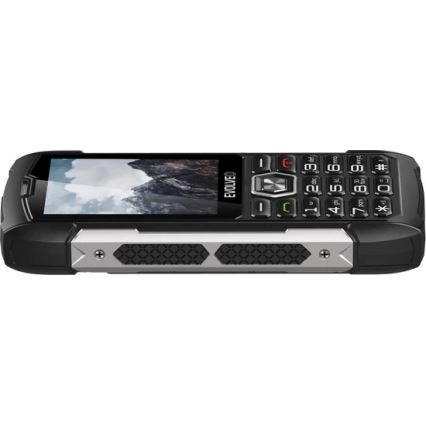 Evolveo - StrongPhone H1, teléfono Dual SIM resistente al agua, negro/plata