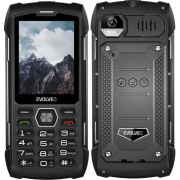 Evolveo - StrongPhone H1, teléfono Dual SIM resistente al agua, negro y gris