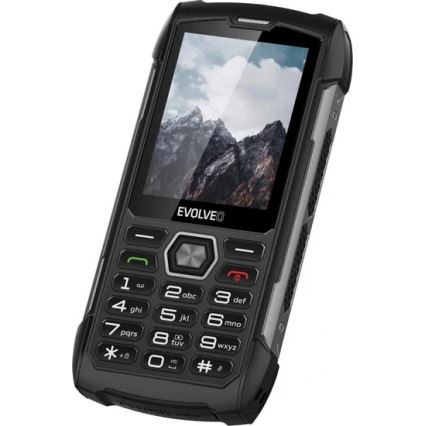 Evolveo - StrongPhone H1, teléfono Dual SIM resistente al agua, negro y gris
