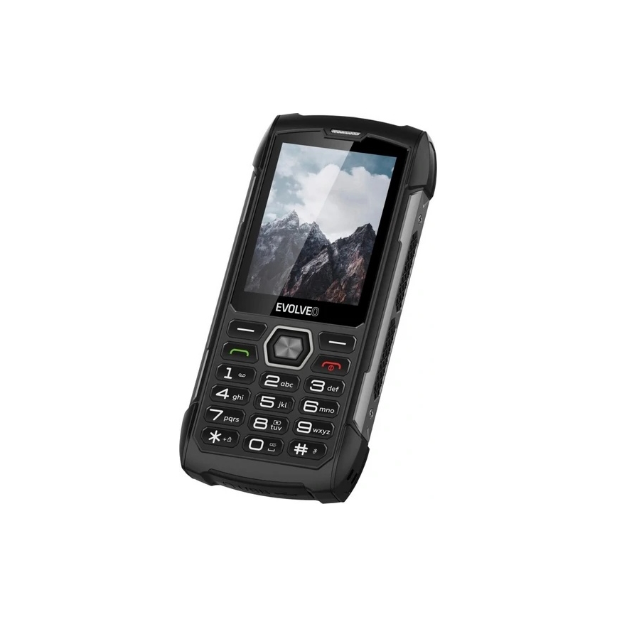 Evolveo - StrongPhone H1, teléfono Dual SIM resistente al agua, negro y gris