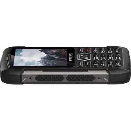 Evolveo - StrongPhone H1, teléfono Dual SIM resistente al agua, negro y gris
