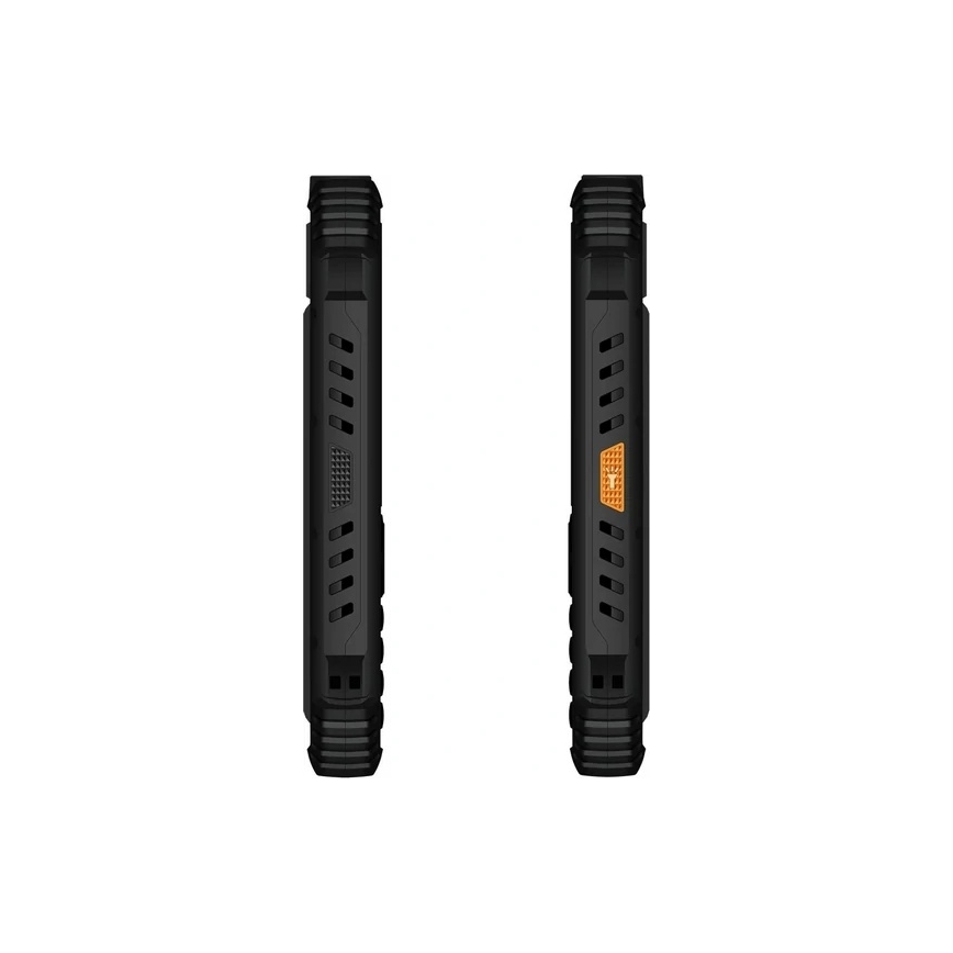 Evolveo - StrongPhone Q1, teléfono Dual SIM impermeable negro/naranja