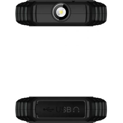 Evolveo - StrongPhone Q1, teléfono Dual SIM resistente al agua, color negro