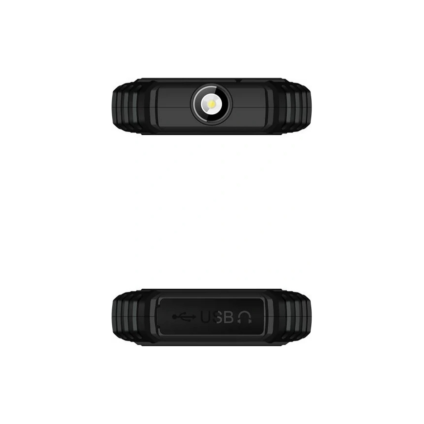 Evolveo - StrongPhone Q1, teléfono Dual SIM resistente al agua, color negro