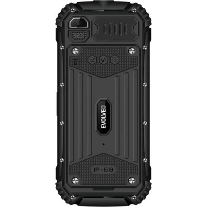 Evolveo - StrongPhone Q1, teléfono Dual SIM resistente al agua, negro