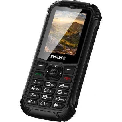Evolveo - StrongPhone Q1, teléfono Dual SIM resistente al agua, negro