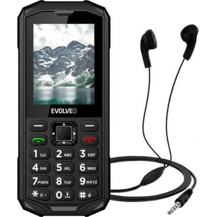 Evolveo - StrongPhone X5, teléfono Dual SIM resistente al agua, negro/gris