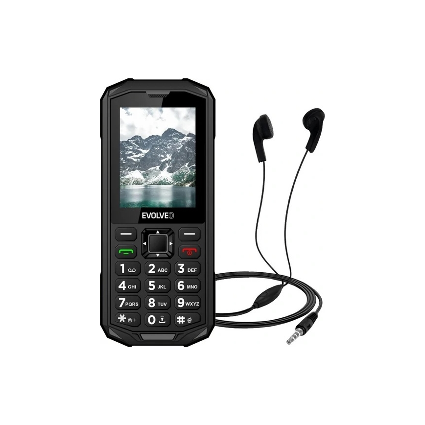 Evolveo - StrongPhone X5, teléfono Dual SIM resistente al agua, negro y gris