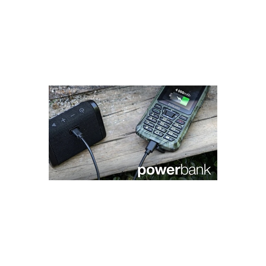 Evolveo - StrongPhone Z6, teléfono Dual SIM impermeable, camuflaje de caza