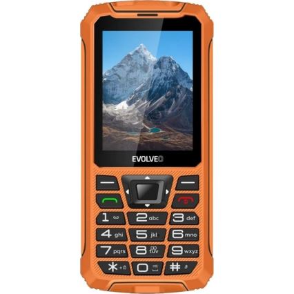 Evolveo - StrongPhone Z6, teléfono Dual SIM resistente al agua, color naranja