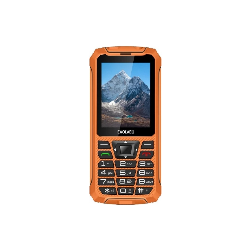 Evolveo - StrongPhone Z6, teléfono Dual SIM resistente al agua, color naranja