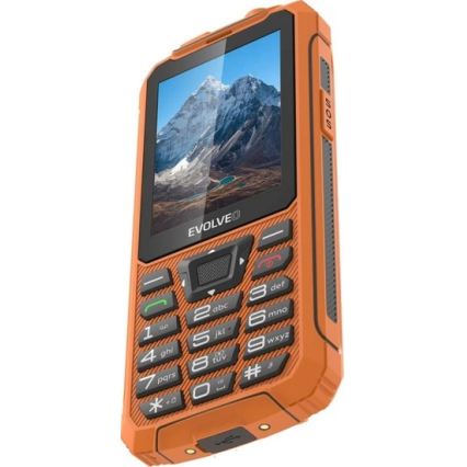 Evolveo - StrongPhone Z6, teléfono Dual SIM resistente al agua, color naranja