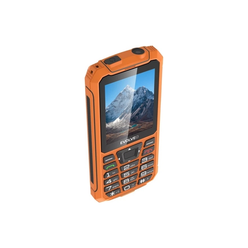 Evolveo - StrongPhone Z6, teléfono Dual SIM resistente al agua, color naranja