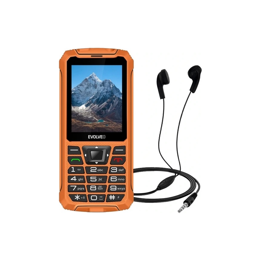Evolveo - StrongPhone Z6, teléfono Dual SIM resistente al agua, color naranja