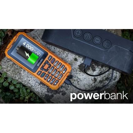 Evolveo - StrongPhone Z6, teléfono Dual SIM resistente al agua, naranja