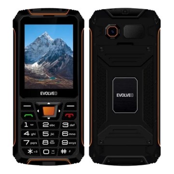 Evolveo - StrongPhone Z6, teléfono resistente al agua Dual SIM negro/naranja