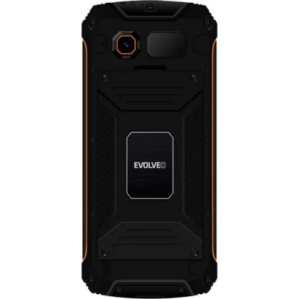 Evolveo - StrongPhone Z6, teléfono resistente al agua Dual SIM negro/naranja