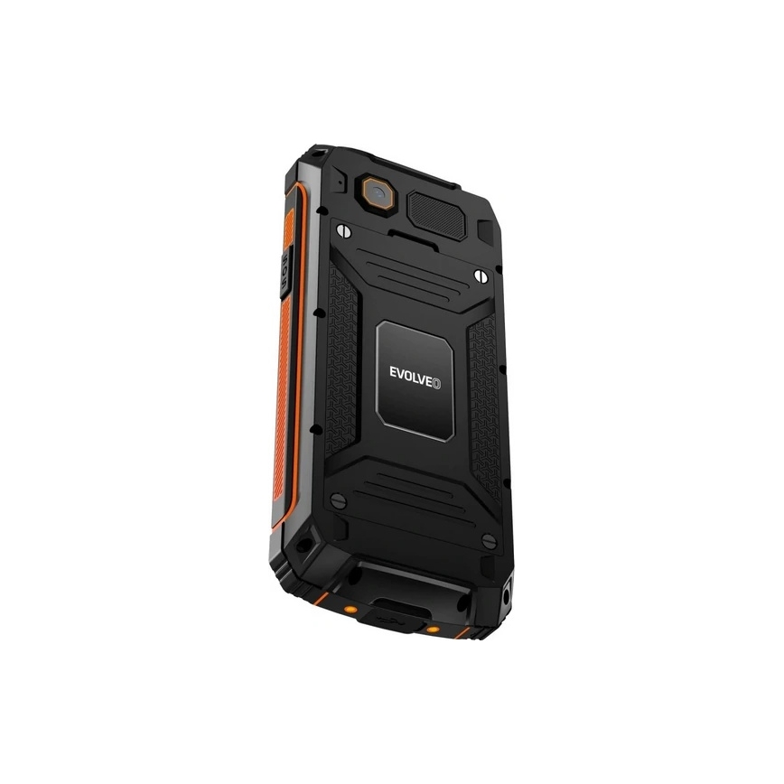 Evolveo - StrongPhone Z6, teléfono resistente al agua Dual SIM negro/naranja