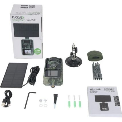 Evolveo - StrongVision Solar Wi-Fi, cámara de fototrampeo con Wi-Fi y panel solar