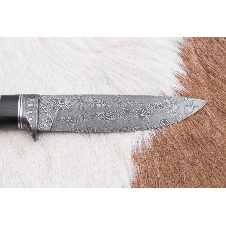 Exclusivo cuchillo Damasco 12,7 cm roble/ébano