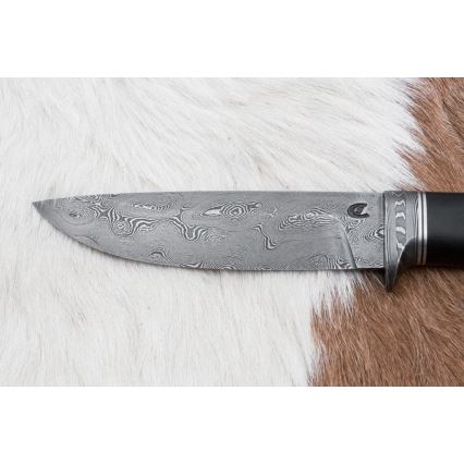 Exclusivo cuchillo Damasco 12,7 cm roble/ébano