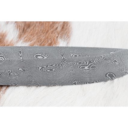 Exclusivo cuchillo Damasco 12,7 cm roble/ébano