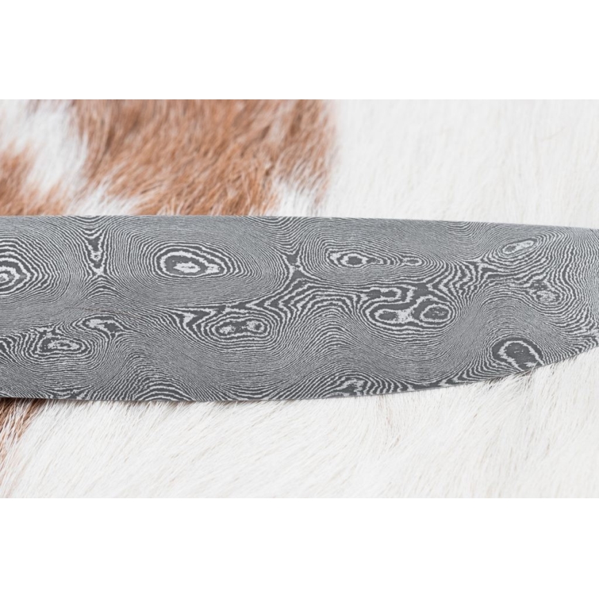 Exclusivo cuchillo Damasco 12,7 cm roble/ébano