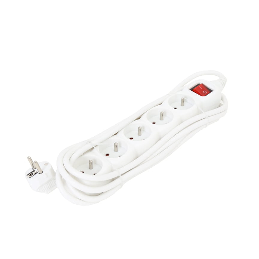 Extensión con interruptor 5Z Type E 3m blanco